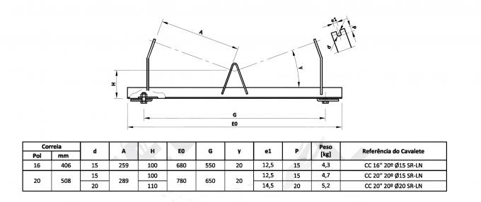 860mm 1030mm Roller Frame For Cement Plant 0
