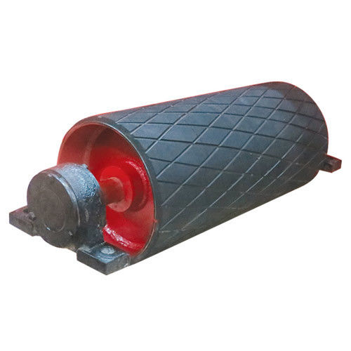 Medium Duty Cast Rubber Lagging Conveyor Drive Pulley